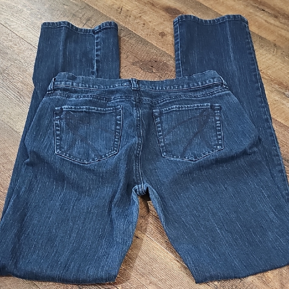 New York & Company Dark Blue Straight Leg Jeans Women's Size 6 Tall